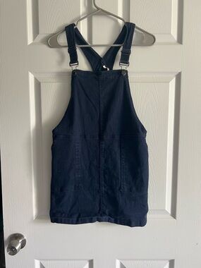 Francesca’s Navy Overall Dress